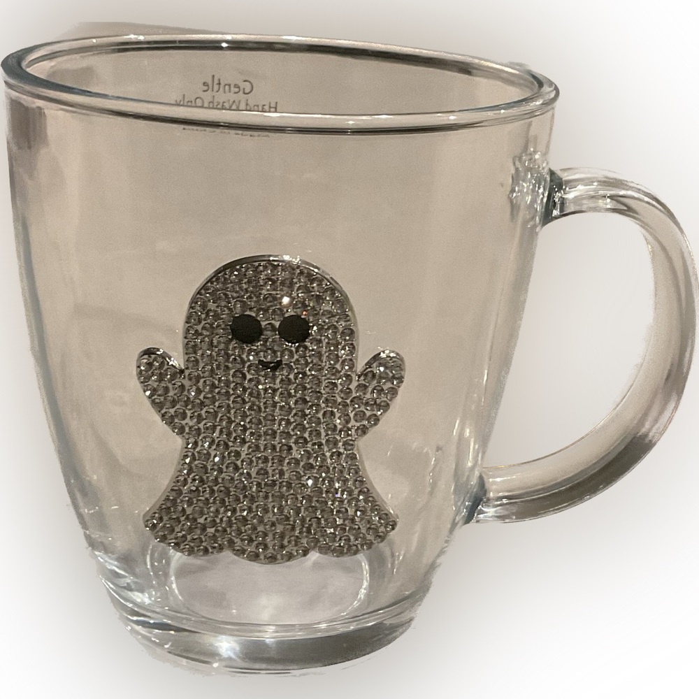 Glass ghost mug
